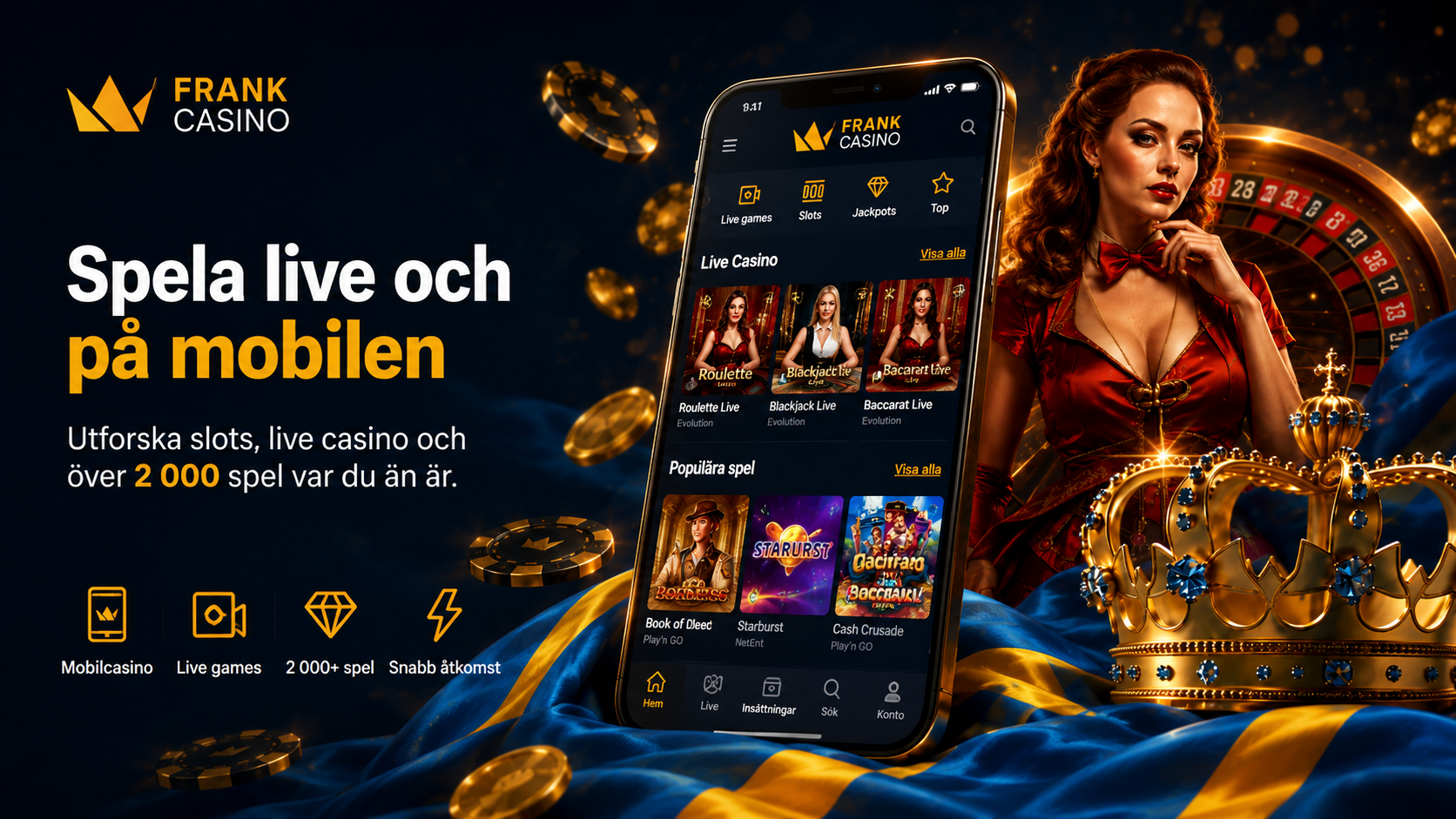 Frank Casino register